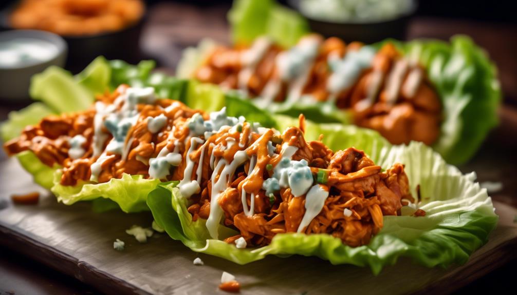 spicy buffalo chicken wraps