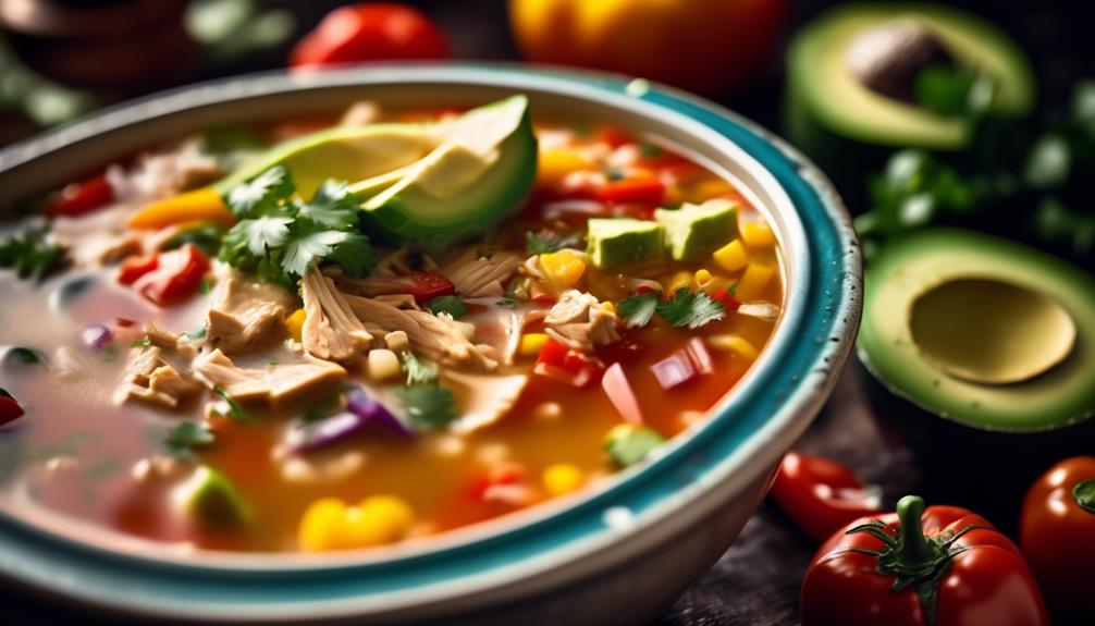 spicy chicken soup from mexico