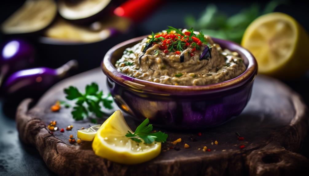 spicy homemade eggplant dip