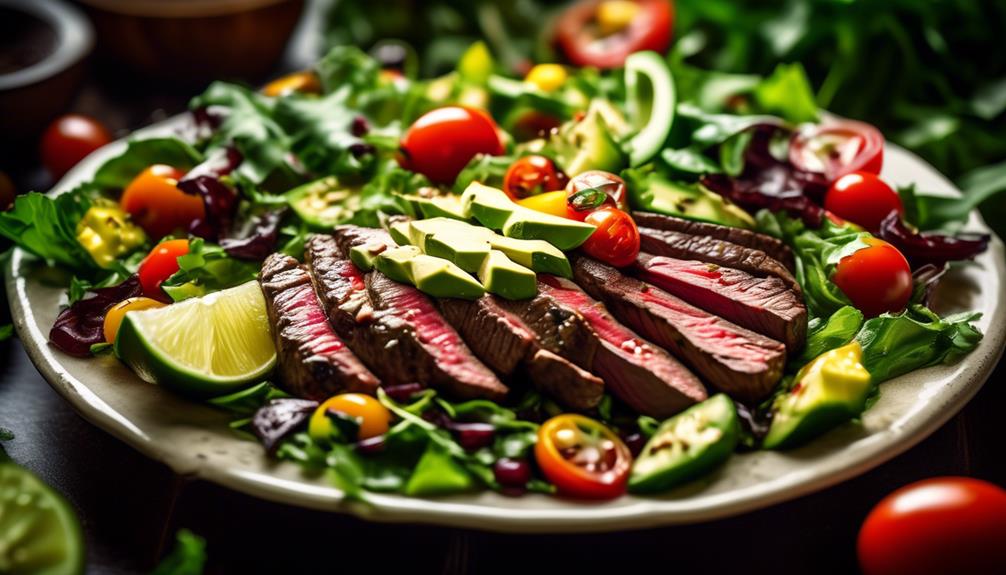 spicy mexican steak salad