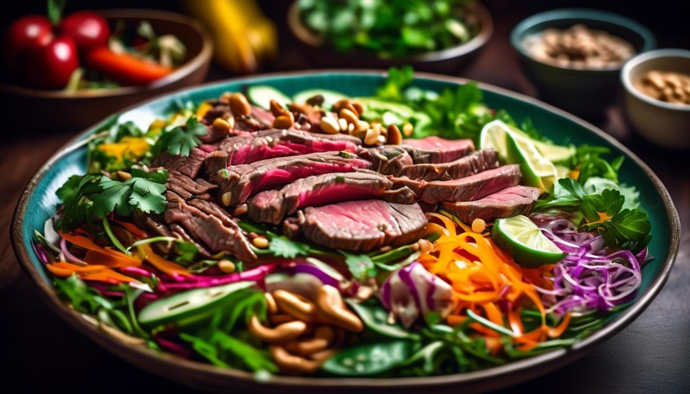 spicy thai beef salad