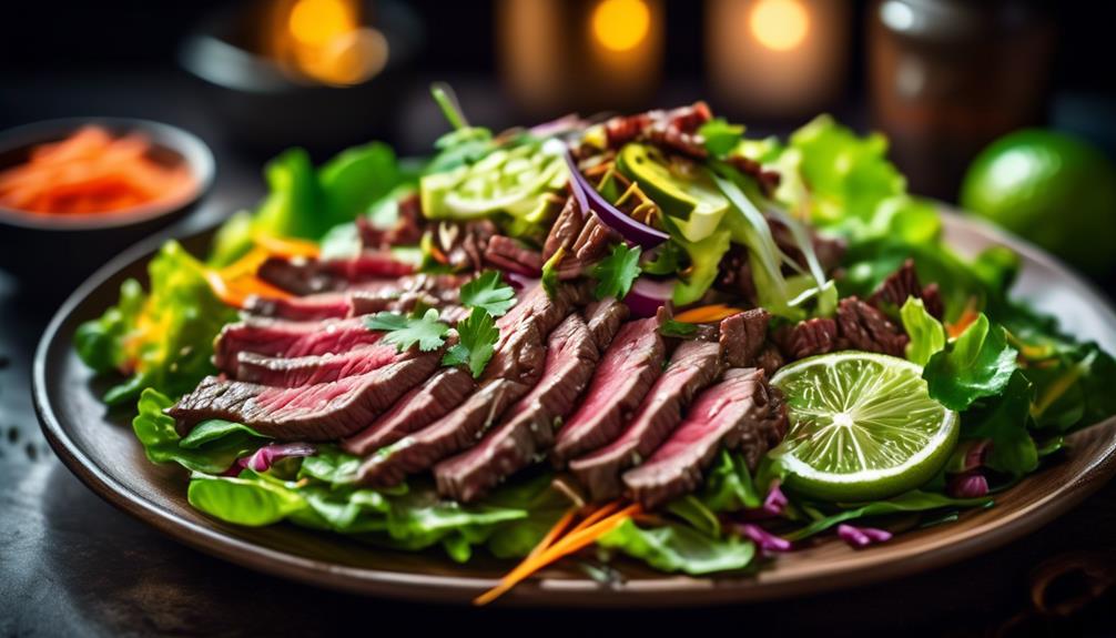 spicy thai beef salad