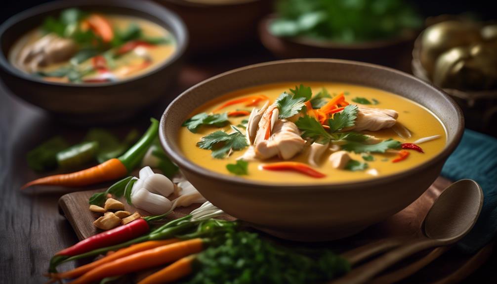 spicy thai coconut soup