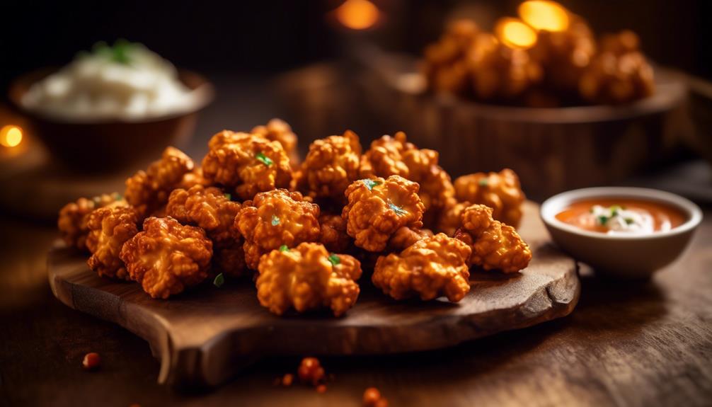 spicy vegan buffalo cauliflower