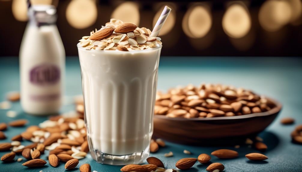 sweet and nutty milkshake