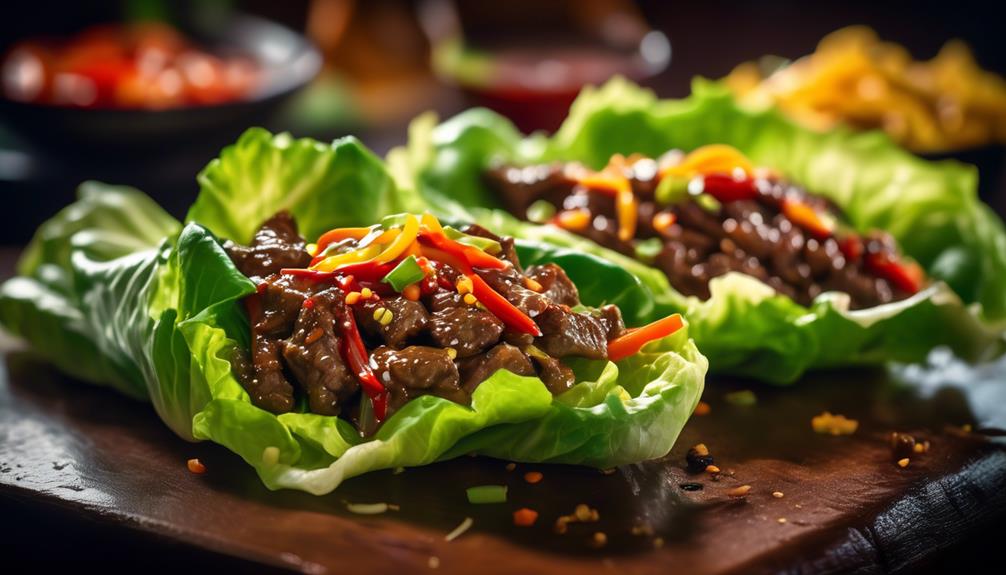 tasty asian inspired lettuce wraps