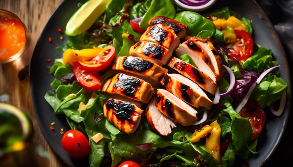 tasty grilled chicken salad