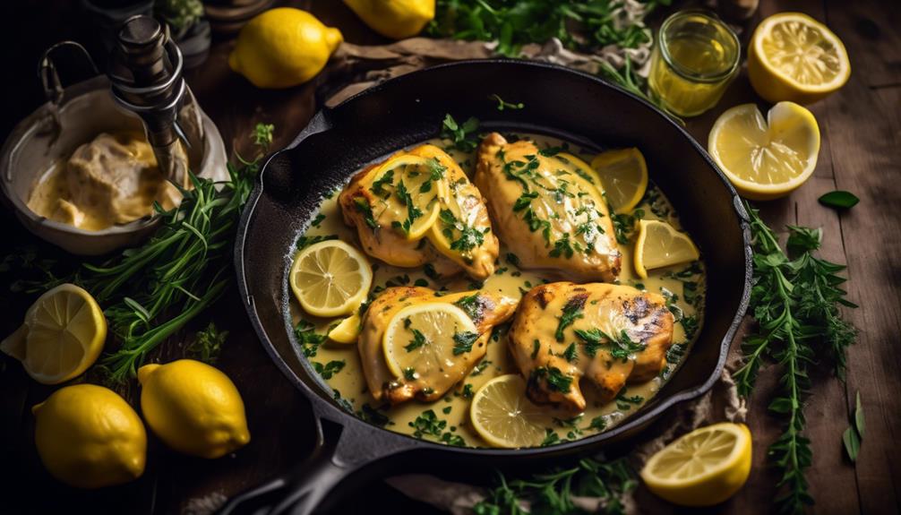 tasty lemon infused chicken dish