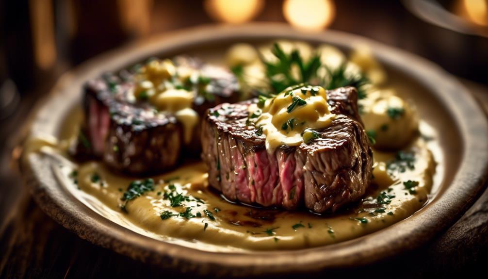 tender steak bites in garlic butter