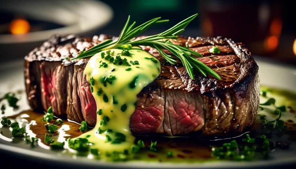 tender steak with flavorful herb butter