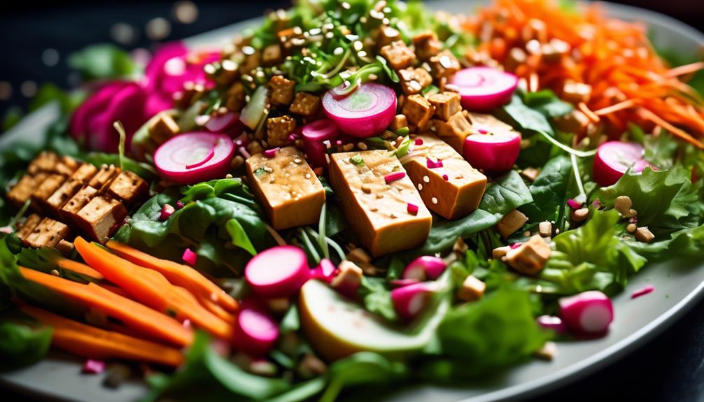 tofu and sesame salad