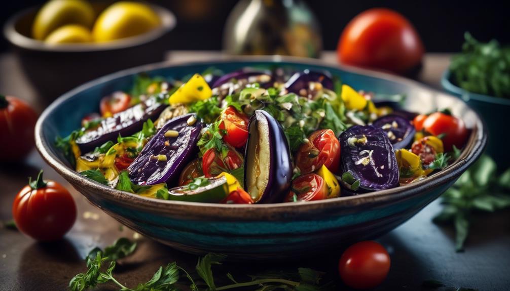 traditional egyptian eggplant salad