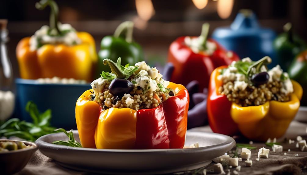 traditional greek stuffed peppers