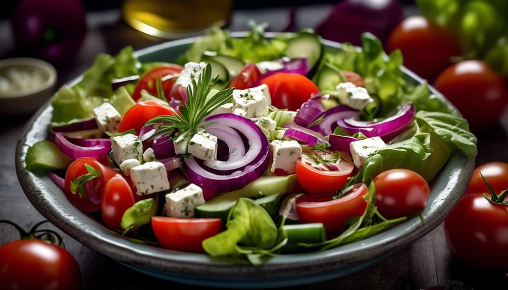 traditional greek village salad