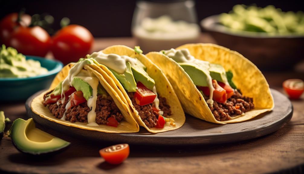 traditional ground beef tacos