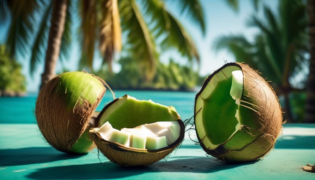 tropical fruit with hard shell