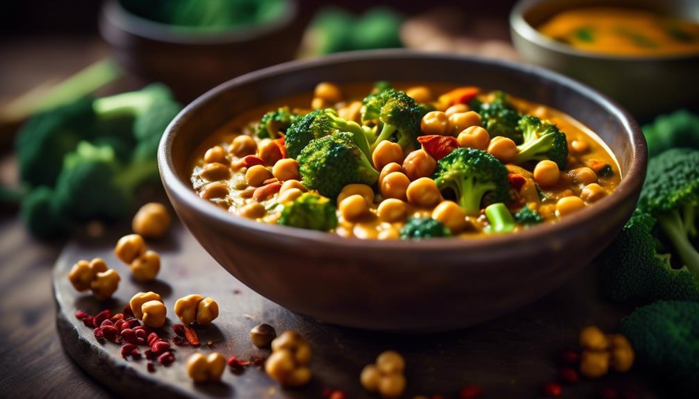 vegan curry with vegetables