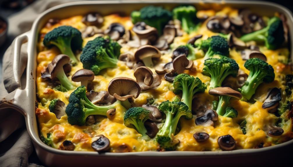 vegetarian casserole with greens