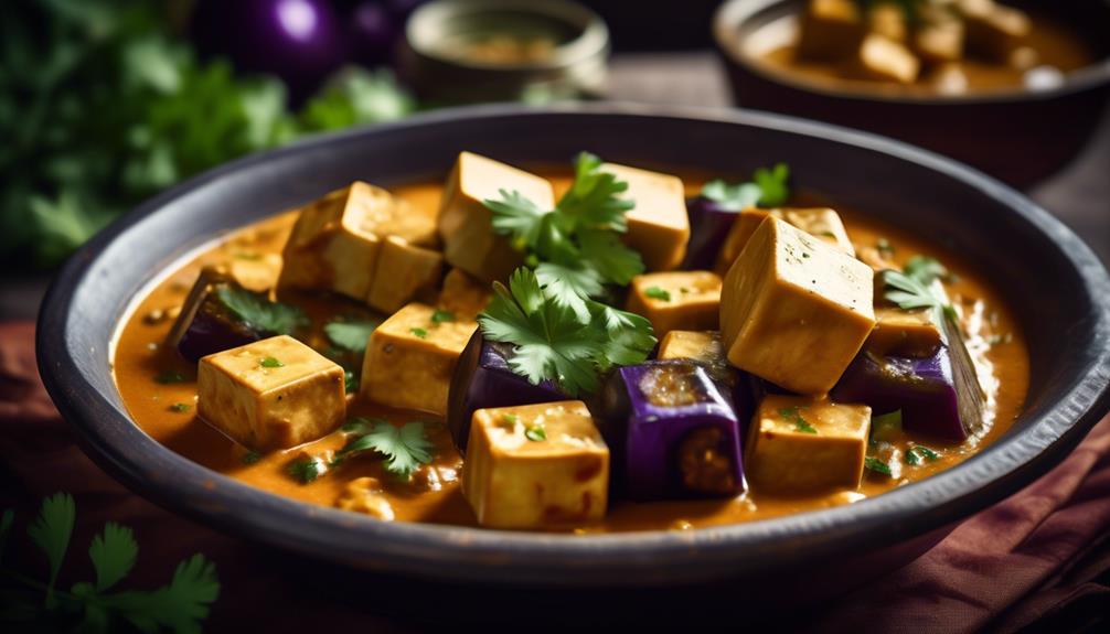 vegetarian curry with tofu