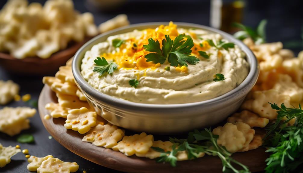 vegetarian dip made with cauliflower