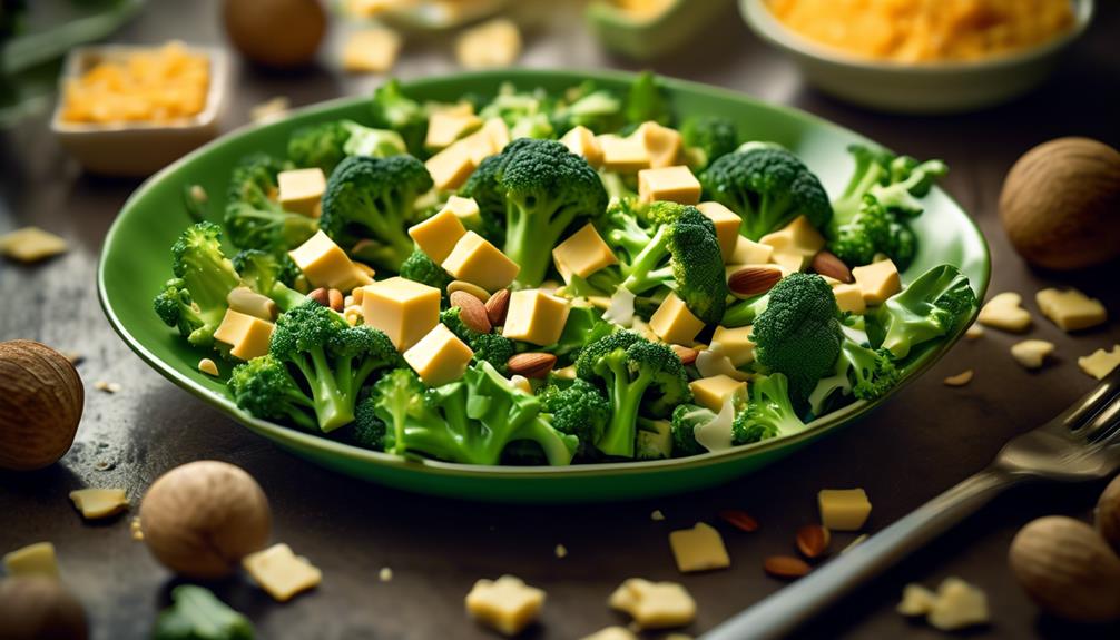 vegetarian salad with cheese