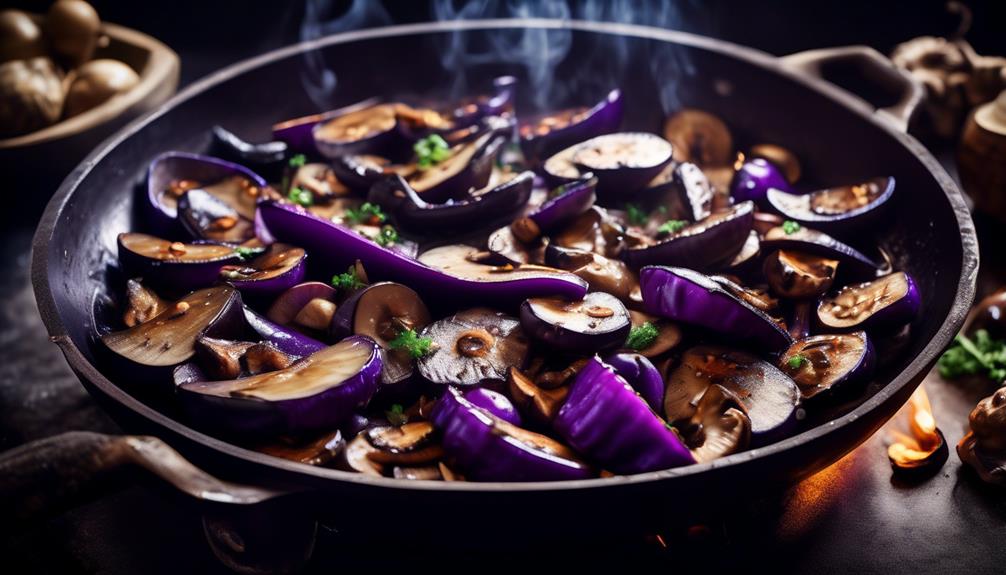 vegetarian stir fry with eggplant