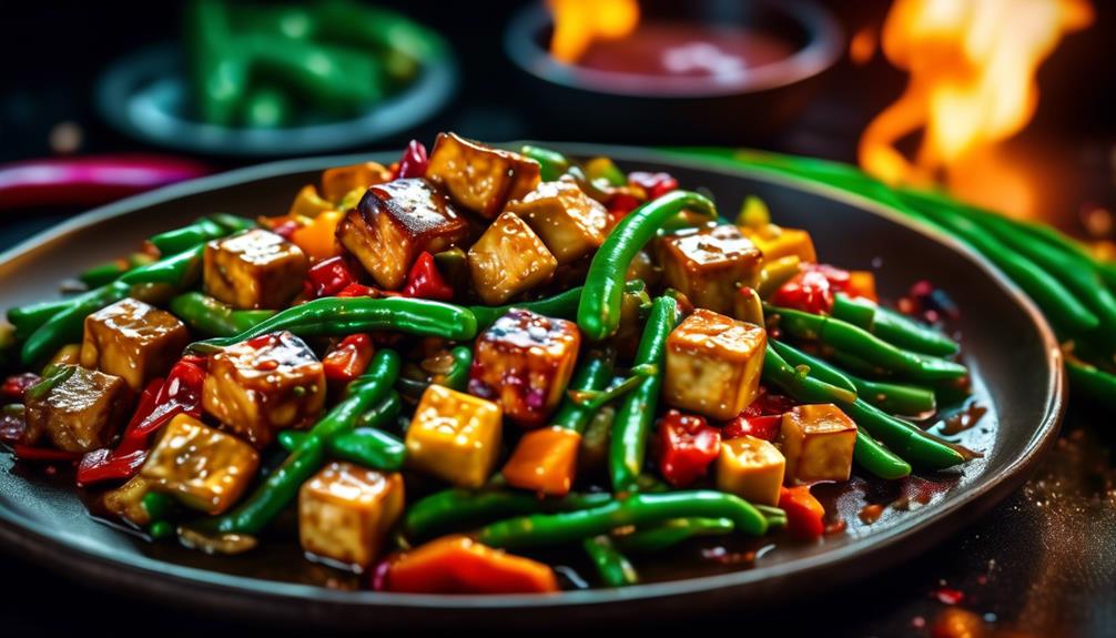 vegetarian stir fry with tofu