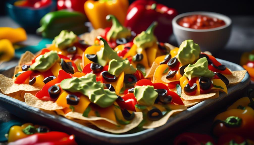 vegetarian twist on nachos