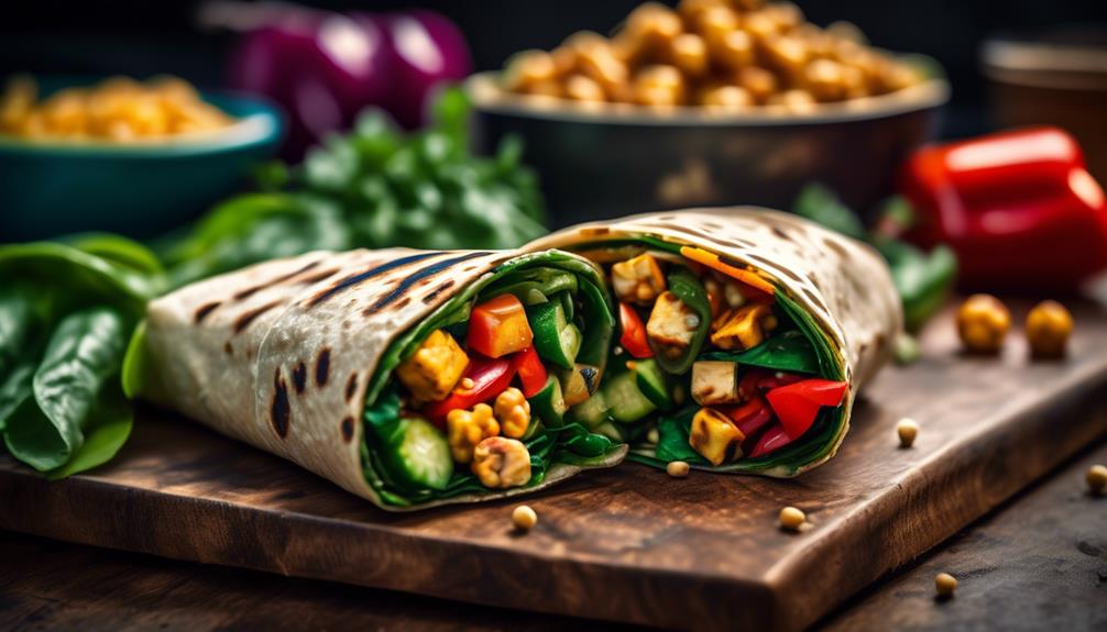 veggie wrap with added protein