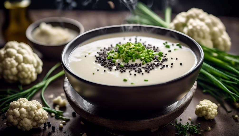 velvety cauliflower soup recipe