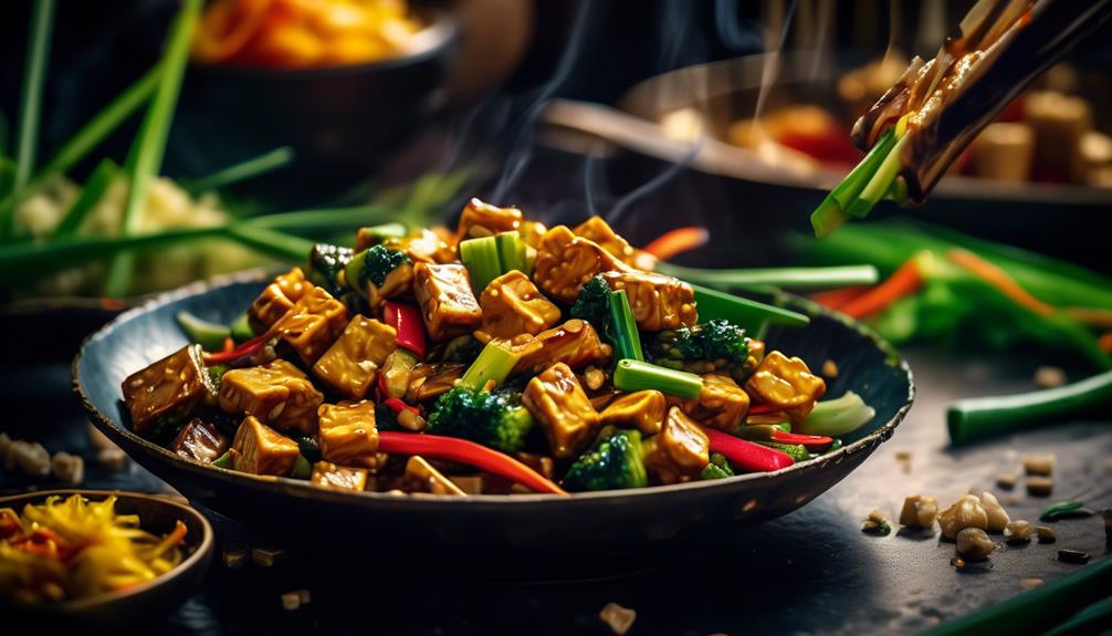 vibrant lemongrass tempeh stir fry