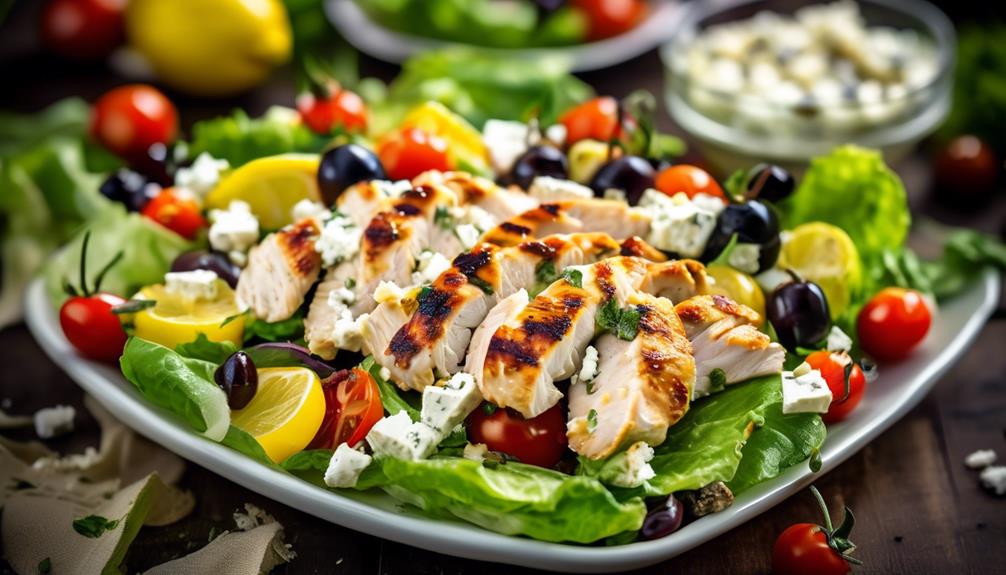 zesty mediterranean chicken salad