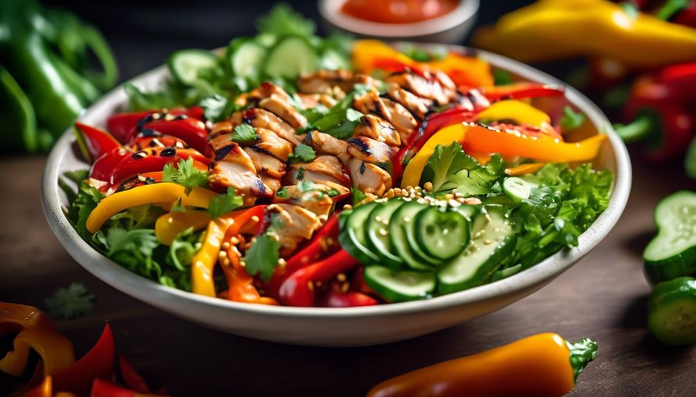 zesty sriracha chicken salad