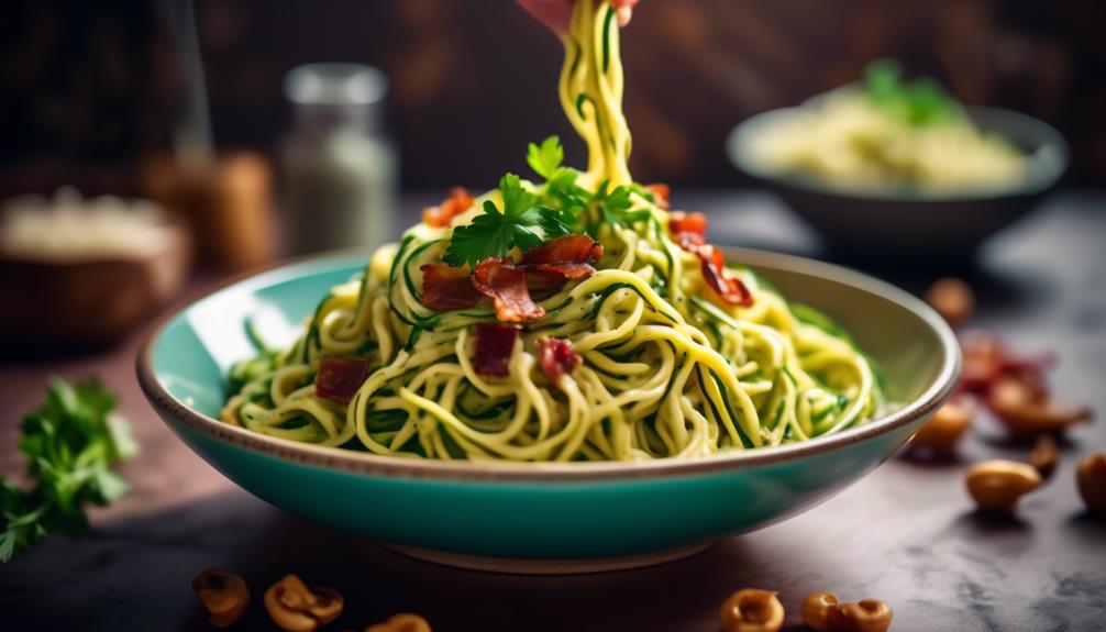 zucchini noodle carbonara recipe