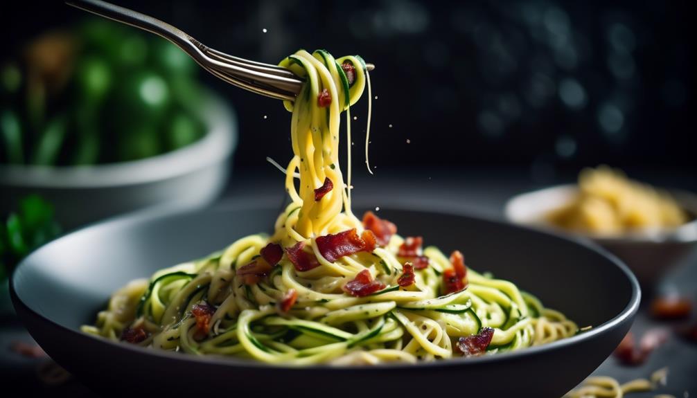 zucchini replaces traditional pasta