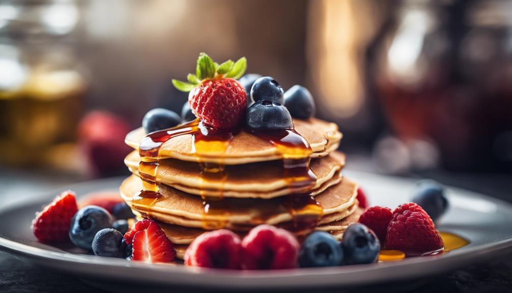 healthy breakfast with berries