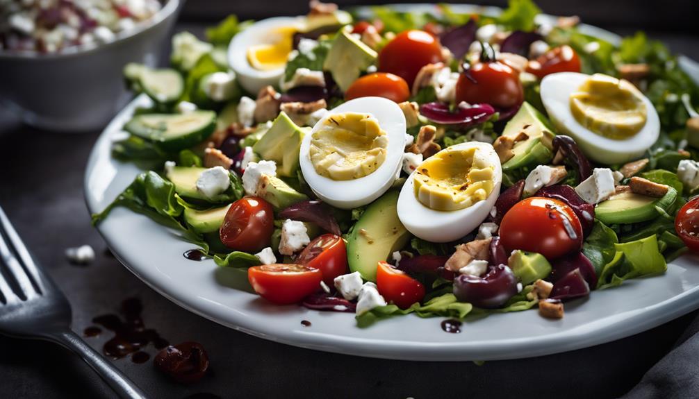 healthy salad with protein