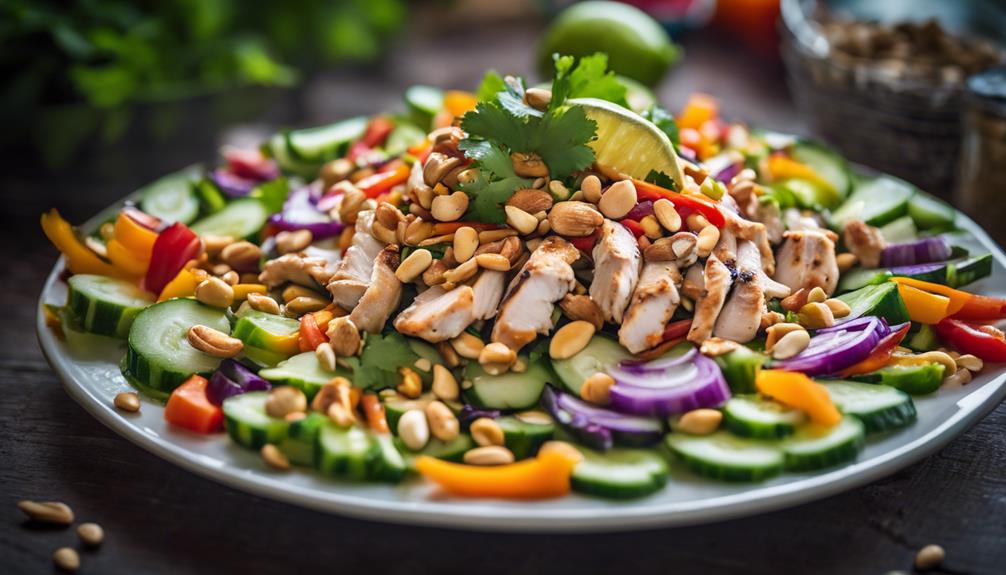 zesty thai chicken salad