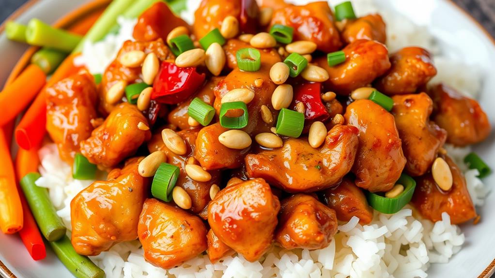 spicy stir fried chicken dish