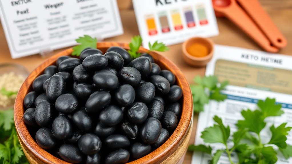 black beans keto carbohydrate count