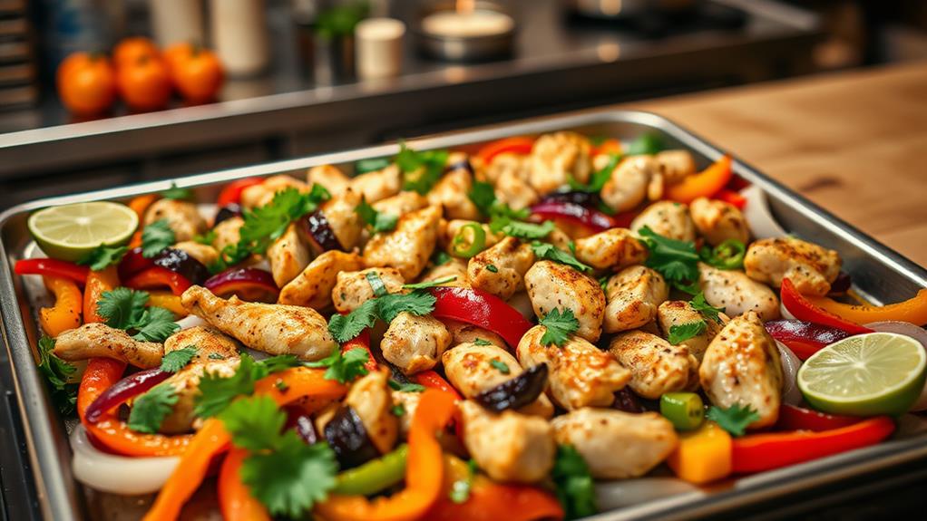 easy one pan chicken fajitas