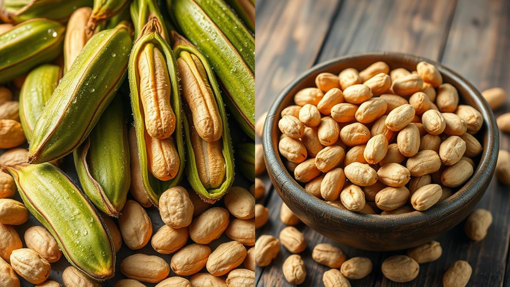 fresh or roasted peanuts