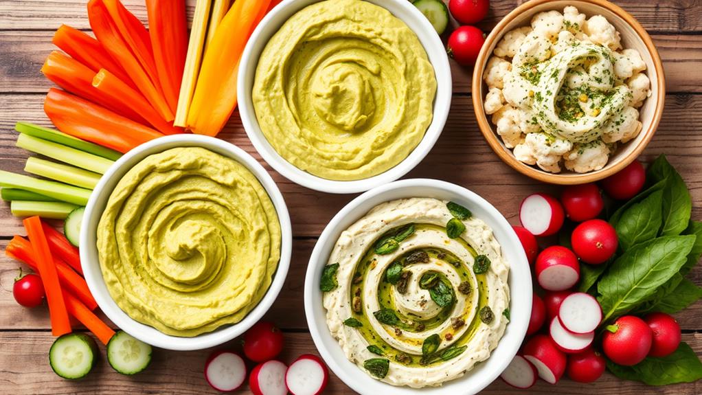 healthy low carb hummus options