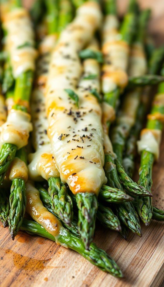 cheesy asparagus baked dish